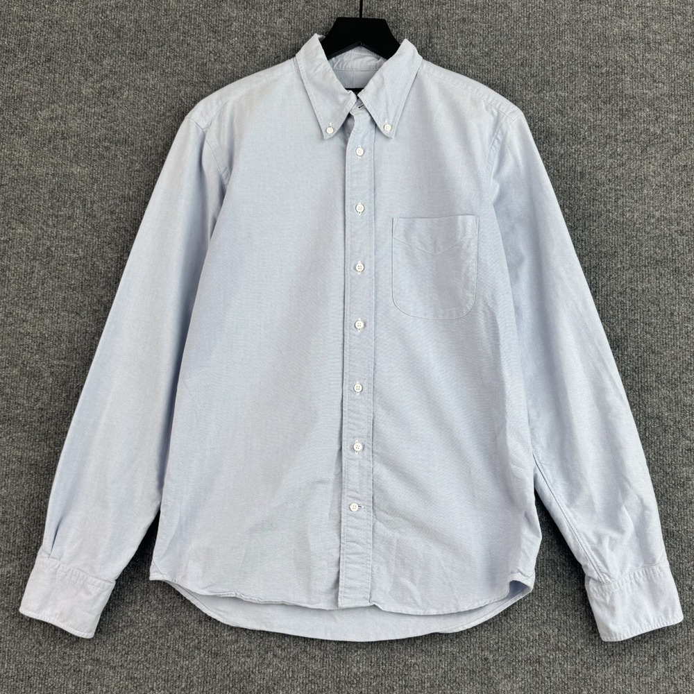 Spier & Mackay Button Down Shirt Mens M Light Blue Slim Fit Casual Long Sleeve